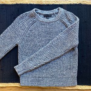 Warm woven grey-ish blue sweater